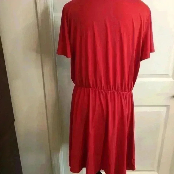 Old Navy Ladies Large Cross Stitched Dress S/S Elastic Waist - Picture 4 of 6